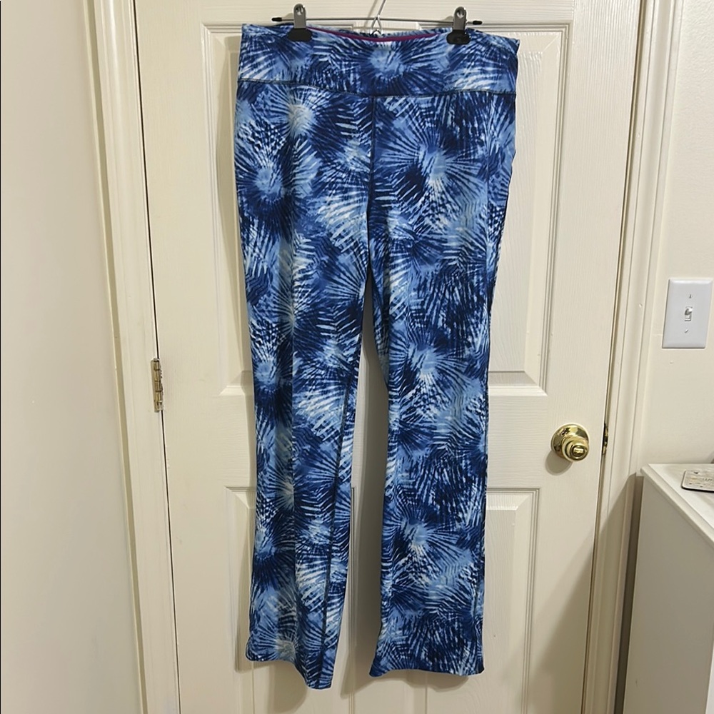 Lands' End Purple and Blue Tie-Dye Pants